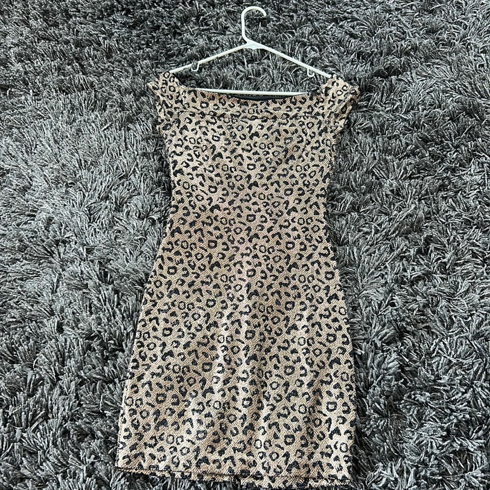 Guess leopard sequin dress